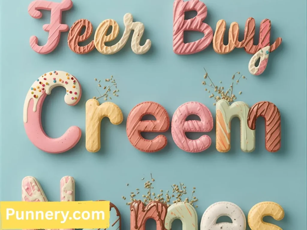 Ice Cream Puns Names