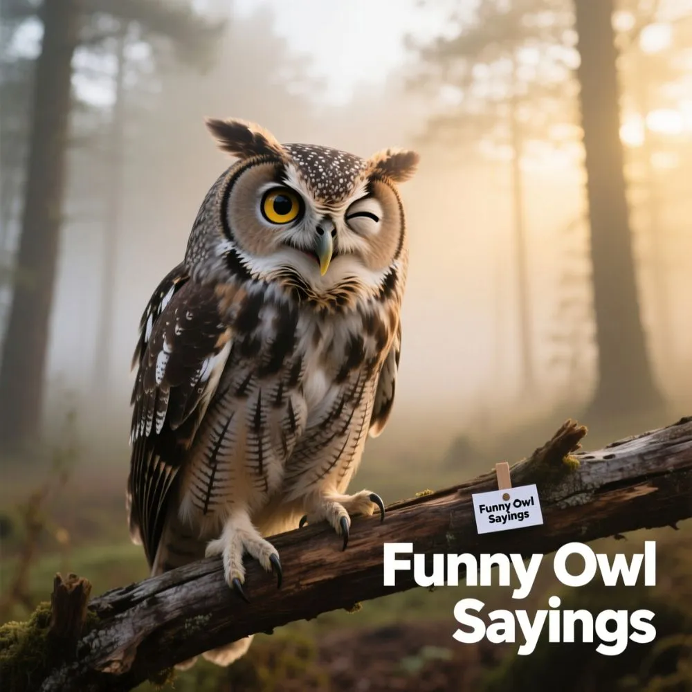Funny Owl Sayings