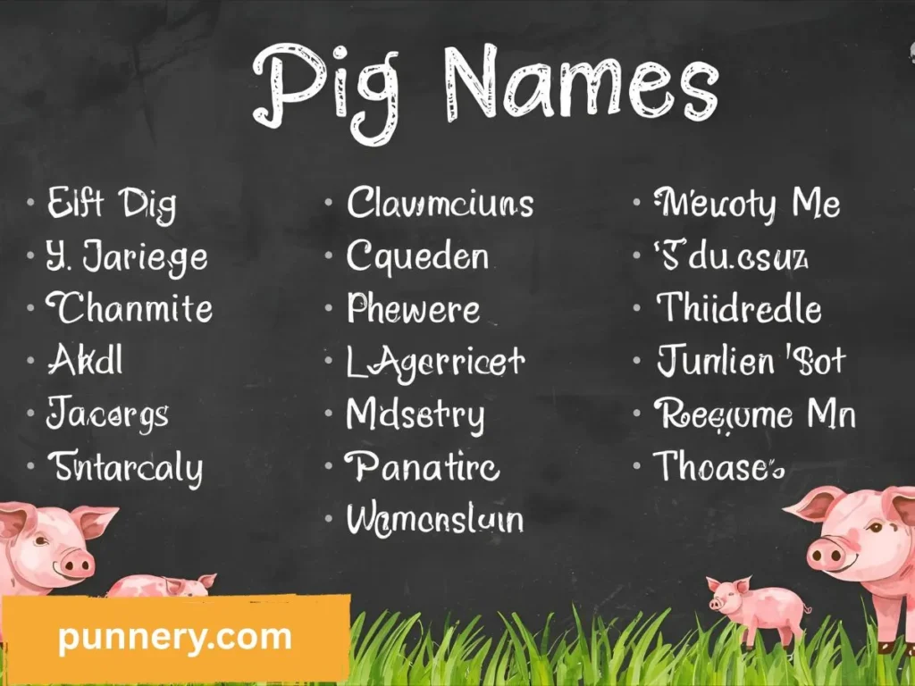 Pig Puns Names