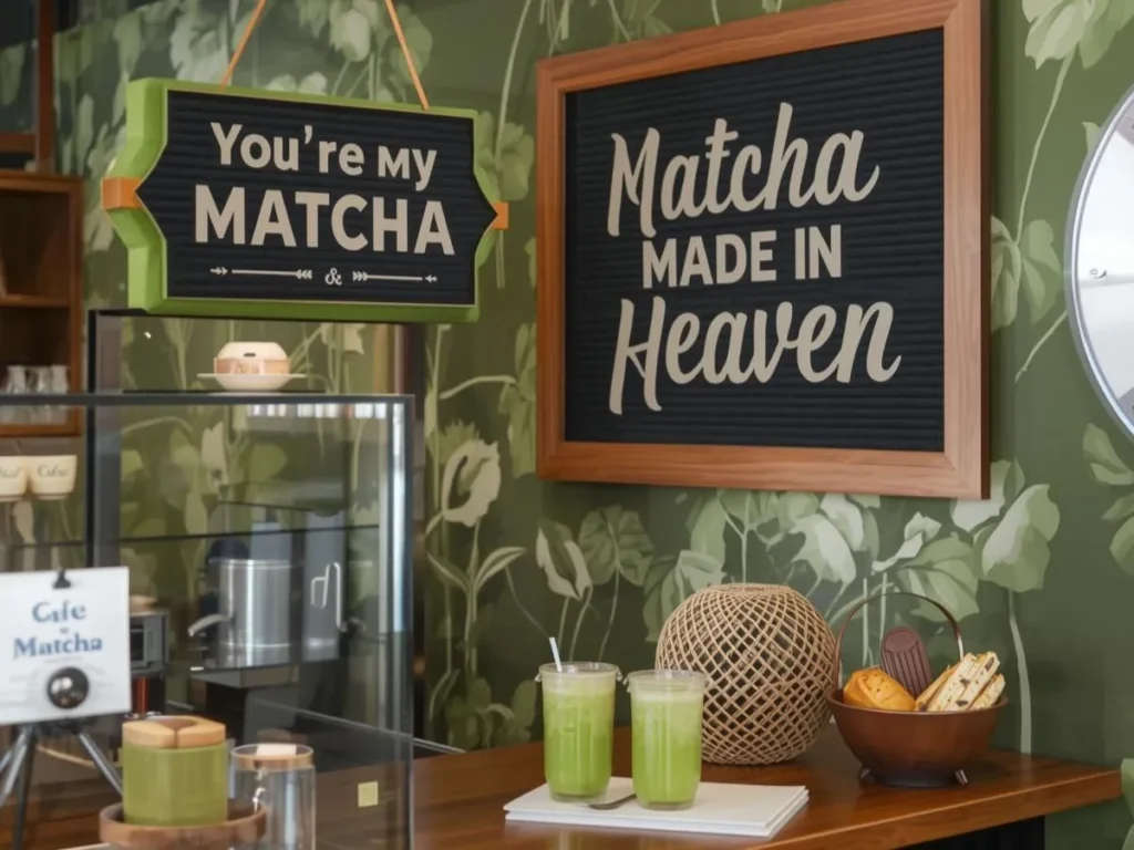Matcha Cafe Puns