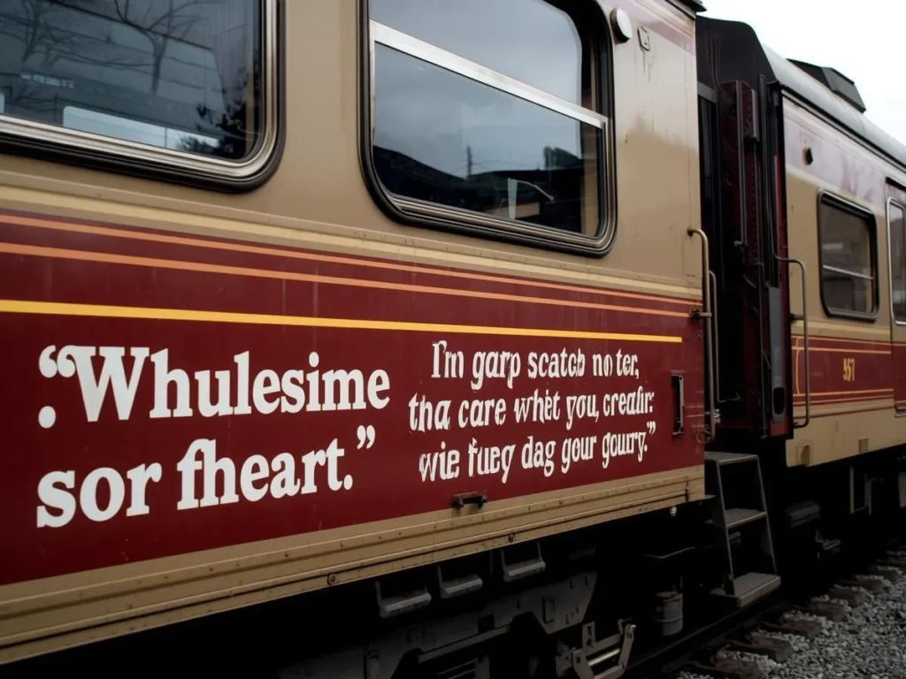 Wholesome Train Sayings  