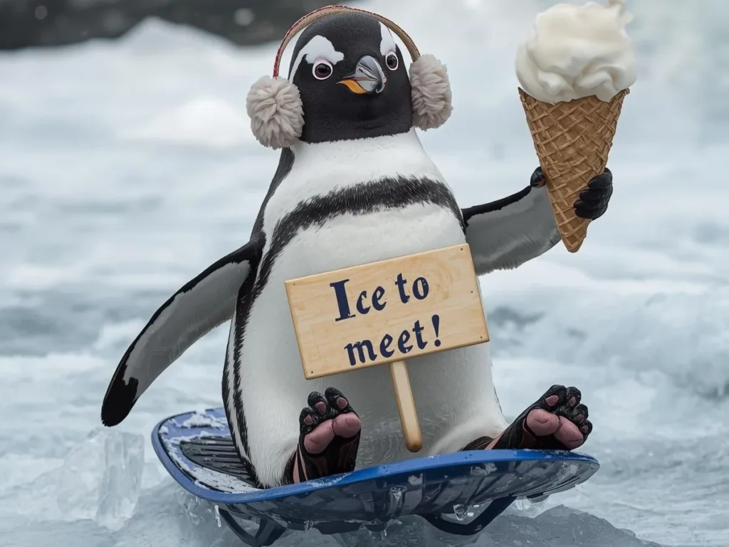 Winter Penguin Puns 