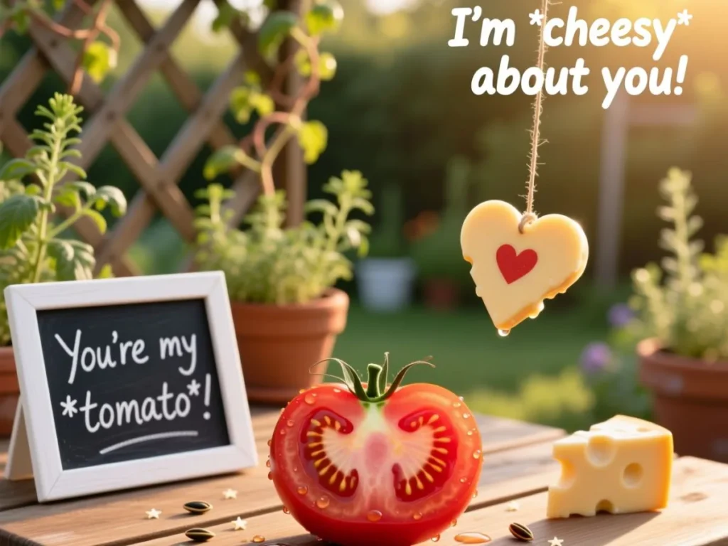 Cute & Cheesy Tomato Love Puns