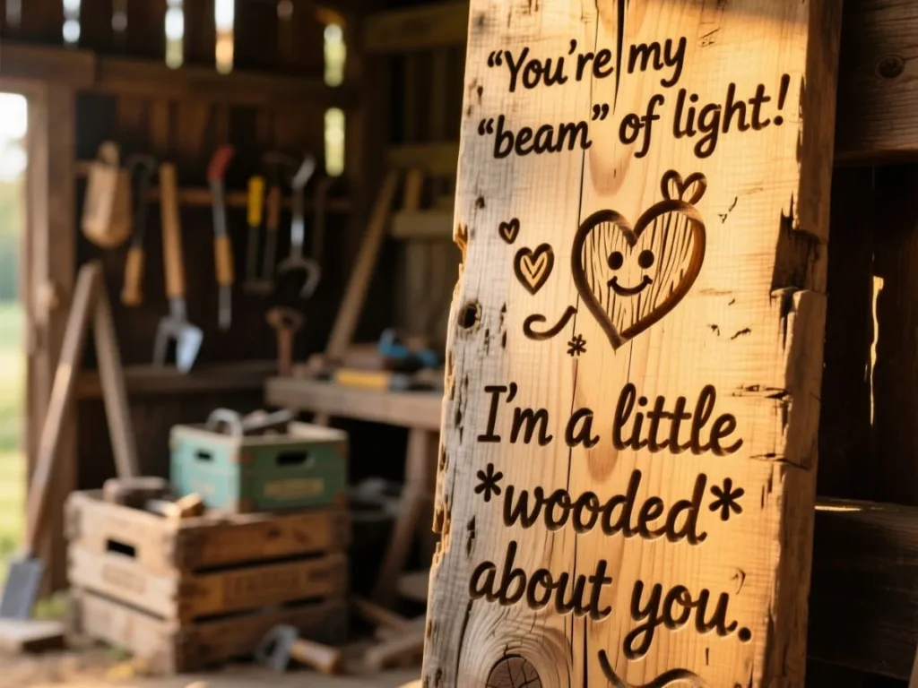 Cute & Flirty Wood Puns