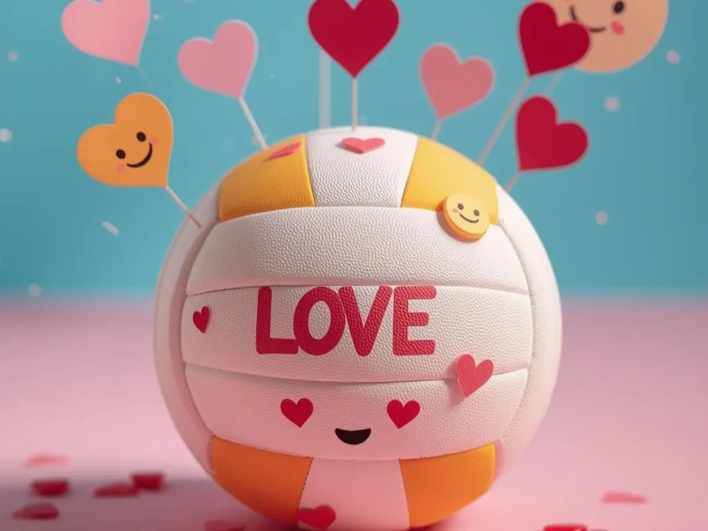 Cute & Love Themed Volleyball Puns
