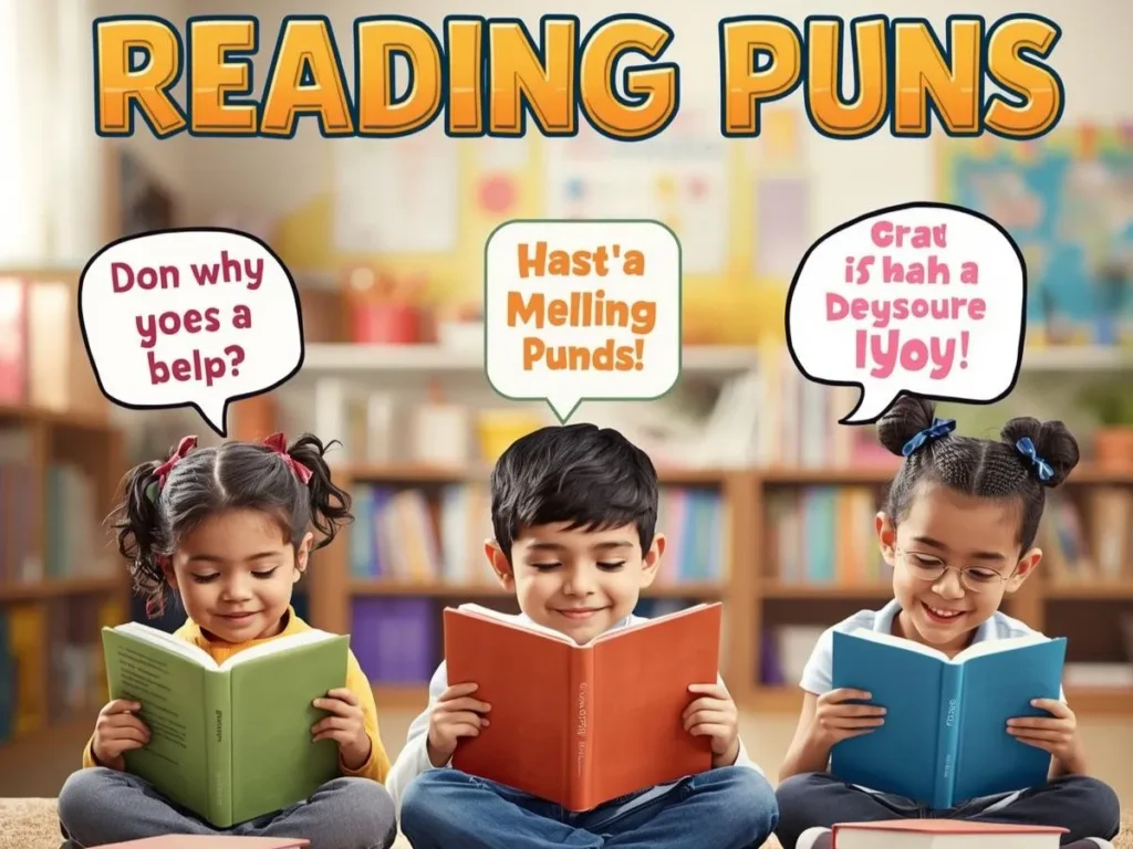 Cute Reading Puns for Kids and Classrooms