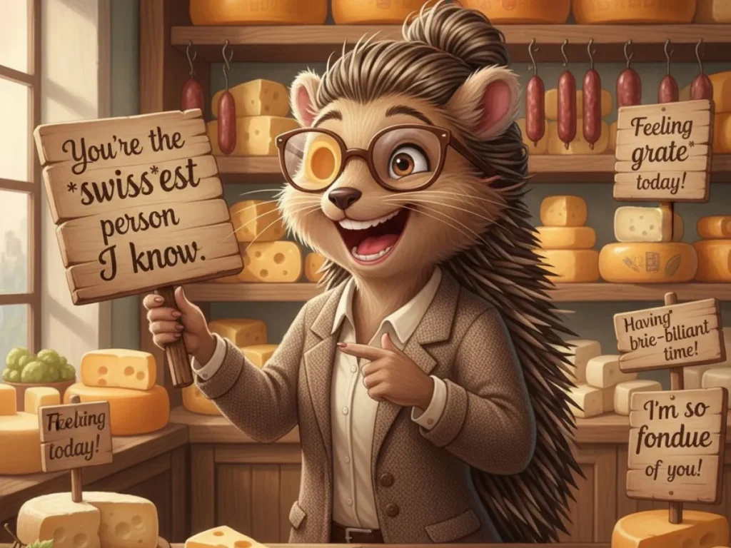 Funny Cheese Puns for Captions