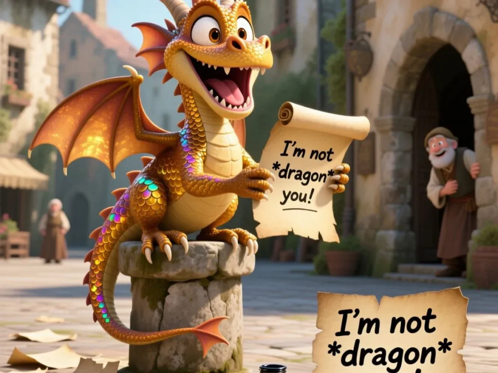 Funny Dragon Puns for Instagram Captions