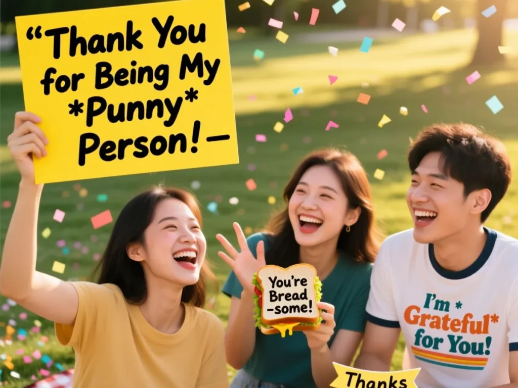 Funny Thank You Puns for Friends