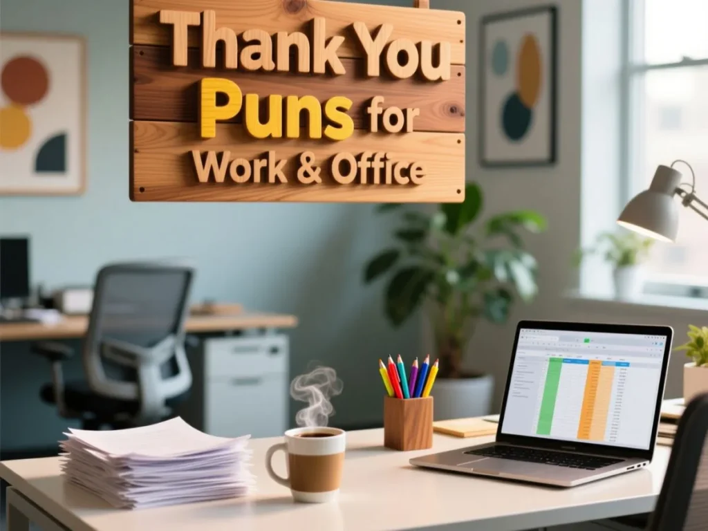 Thank You Puns for Work & Office
