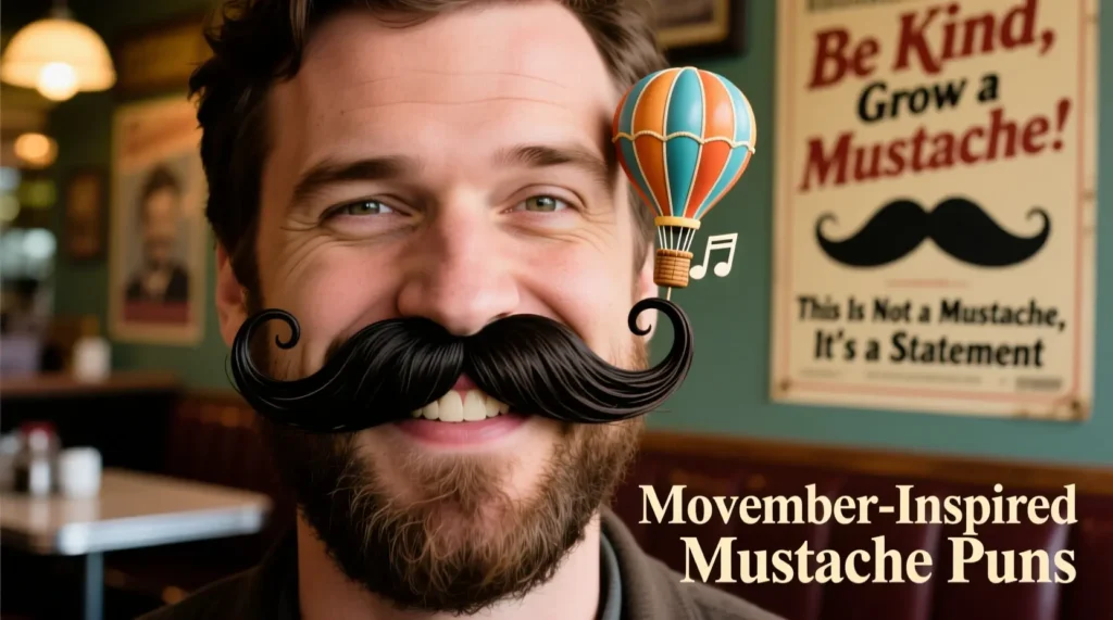 Movember-Inspired Mustache Puns