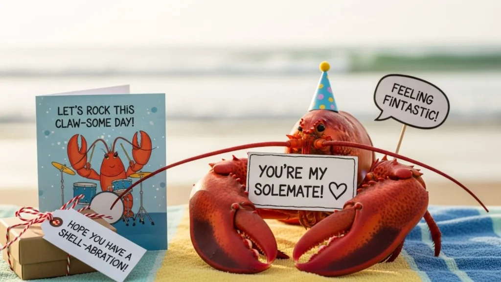 Cute Lobster Puns for Cards and Gifts