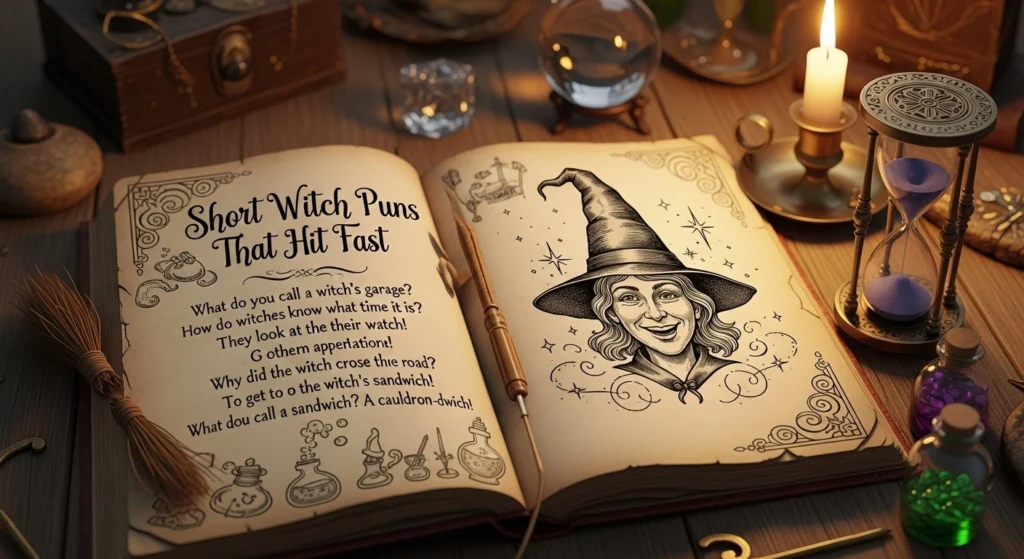 Short Witch Puns That Hit Fast