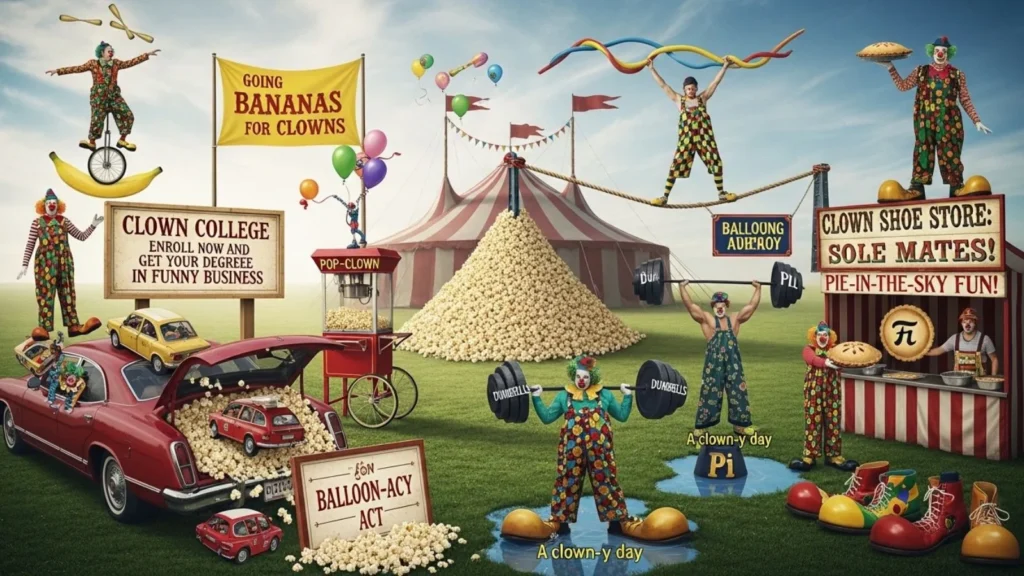 Circus Themed Clown Puns 