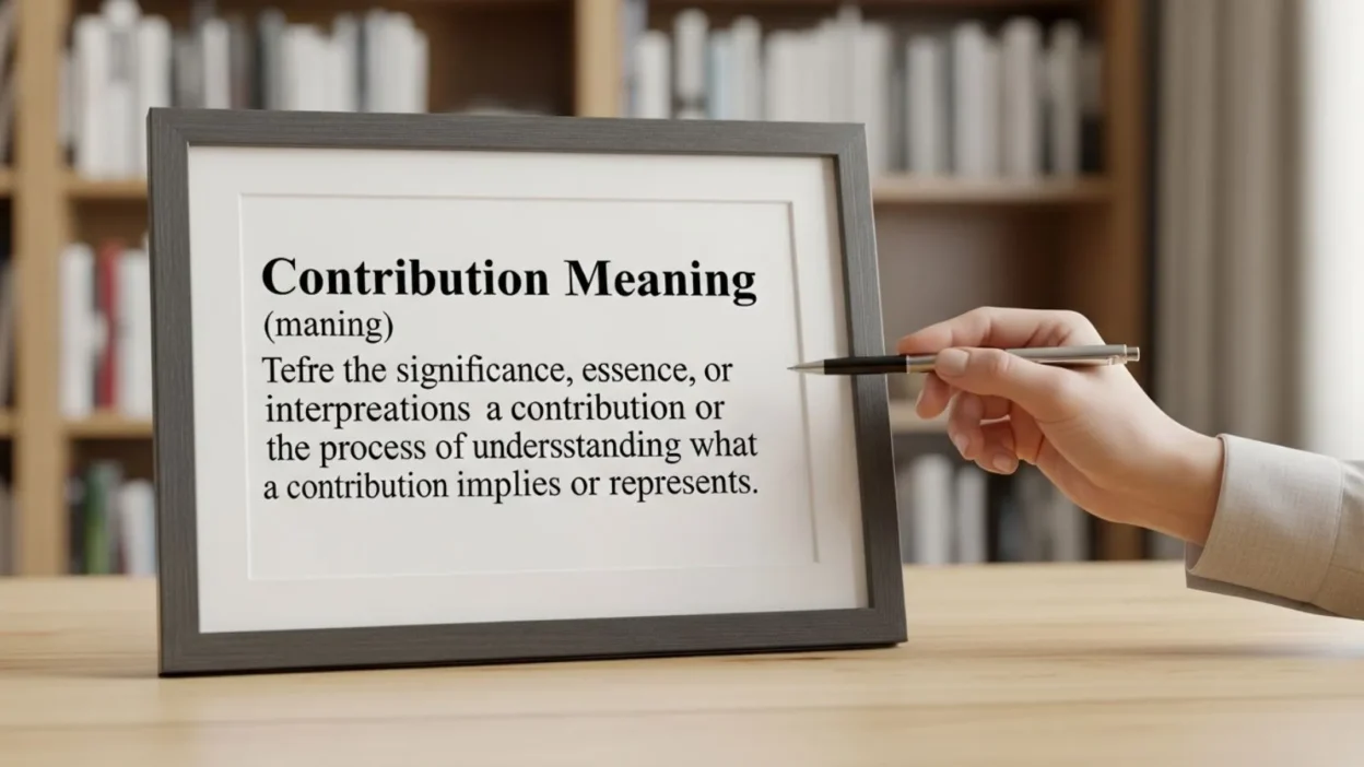 Contribution Meaning