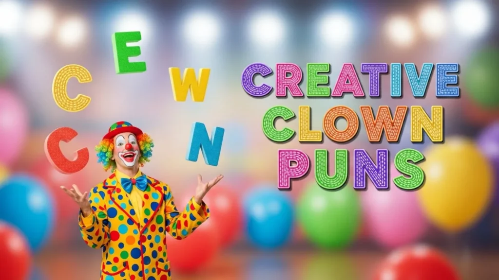 Creative Clown Puns for Content Creators 