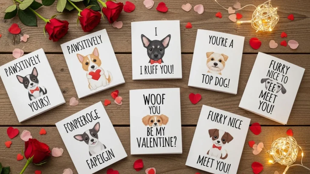 Cute Dog Valentines Day Puns for Cards