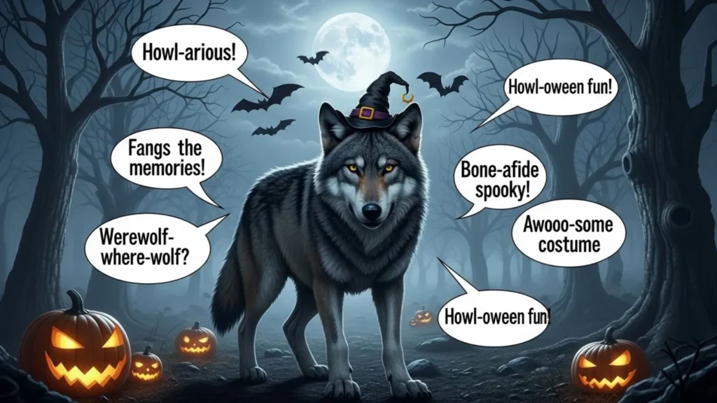 Halloween Wolf Puns and Spooky Howls