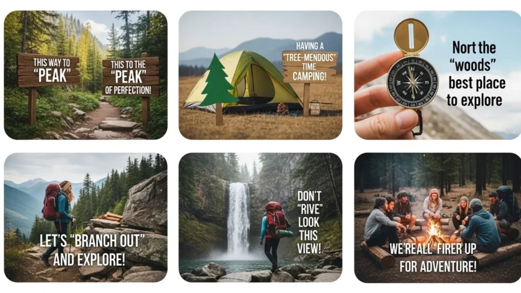 Hiking and Nature Camping Puns