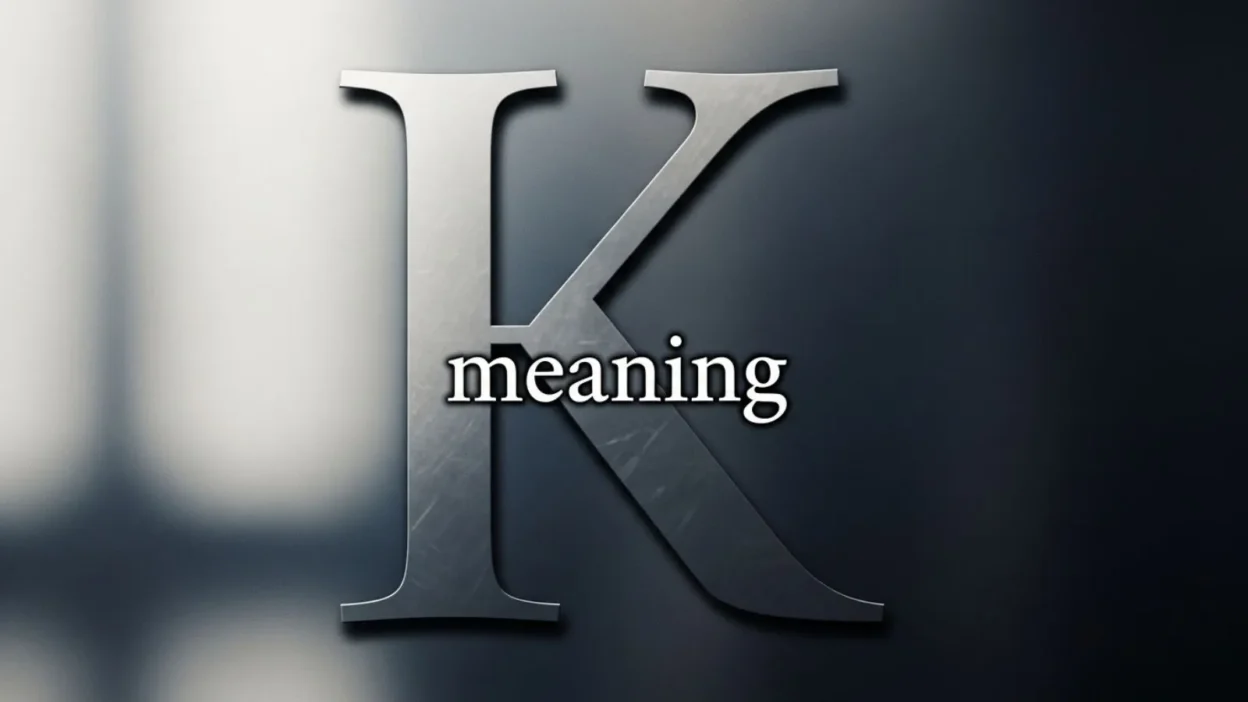 k meaning