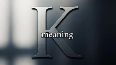k meaning