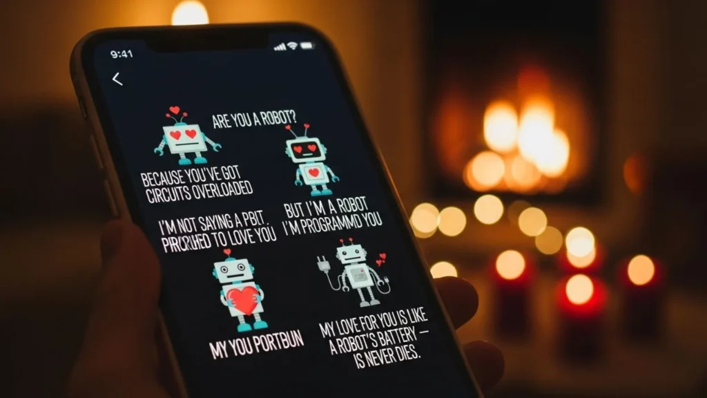 Romantic Robot Puns for Flirty Texts