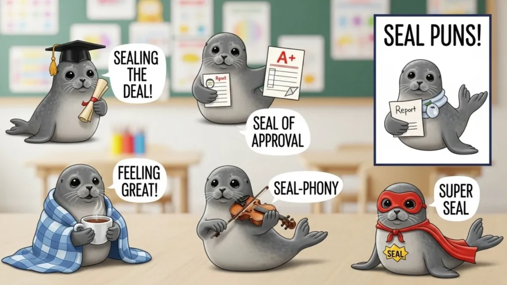 Seal Puns for Kids and Classrooms