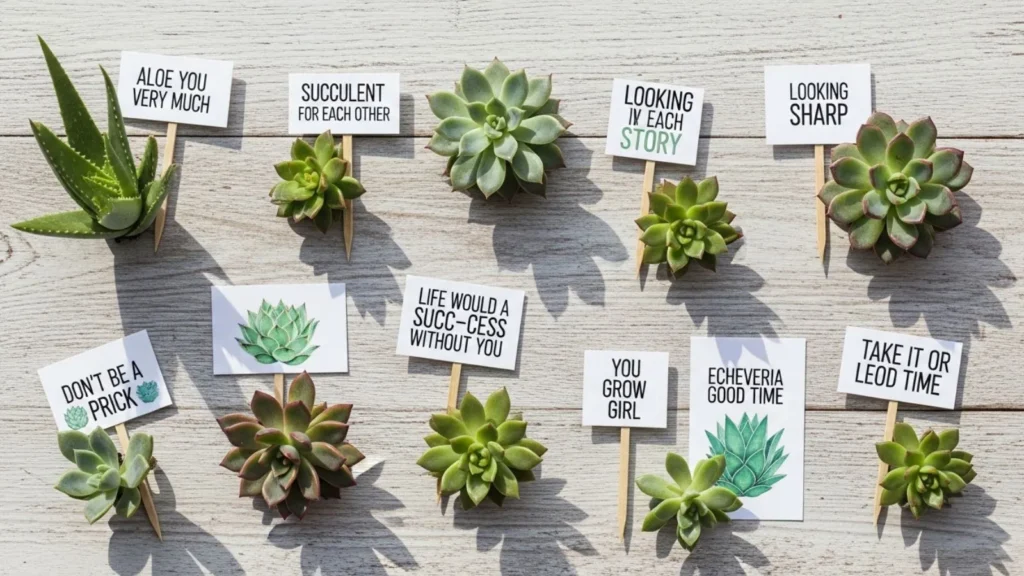 Short Succulent Puns That Say a Lot