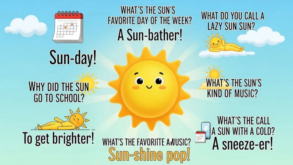  Short Sun Puns for Kids and Classrooms