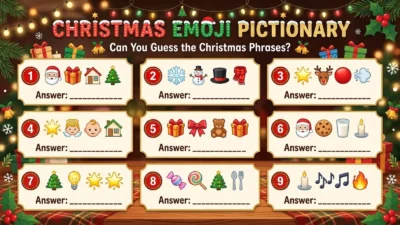 Christmas Emoji Pictionary